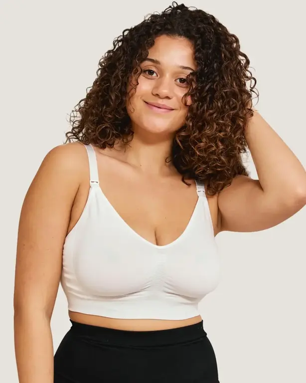 Carriwell Original Maternity & Nursing Bra - White