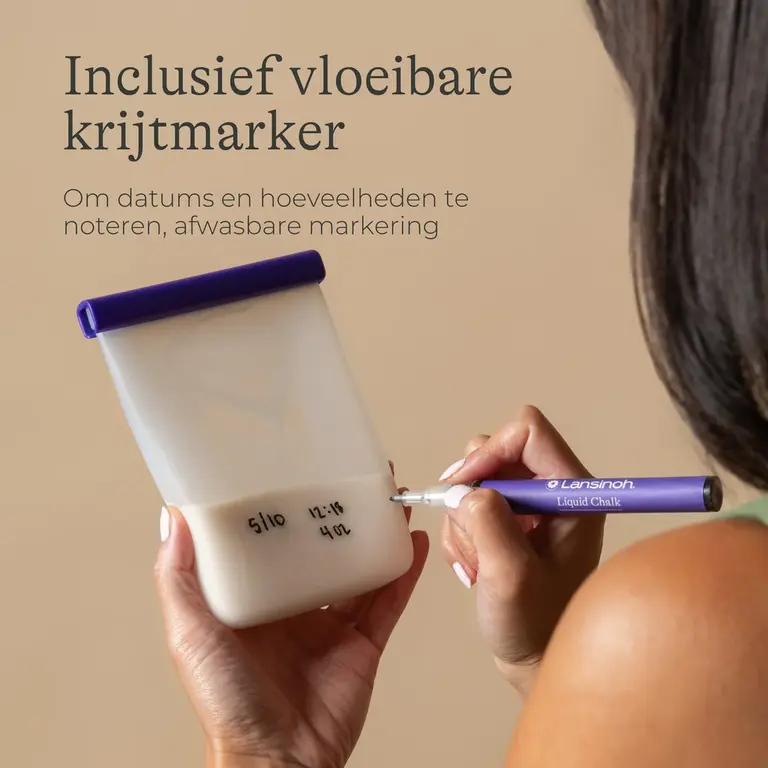 Lansinoh Silicone Bewaarzakjes voor moedermelk 5 stuks