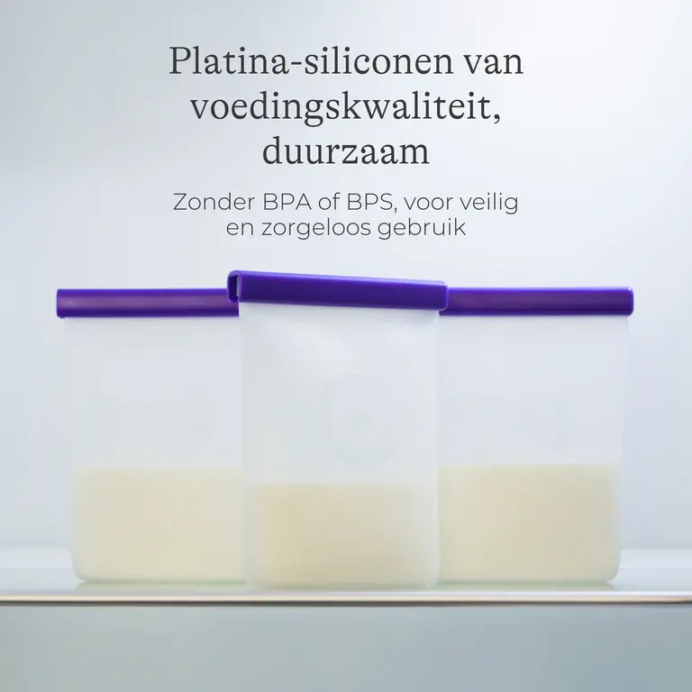 Lansinoh Silicone Bewaarzakjes voor moedermelk 5 stuks