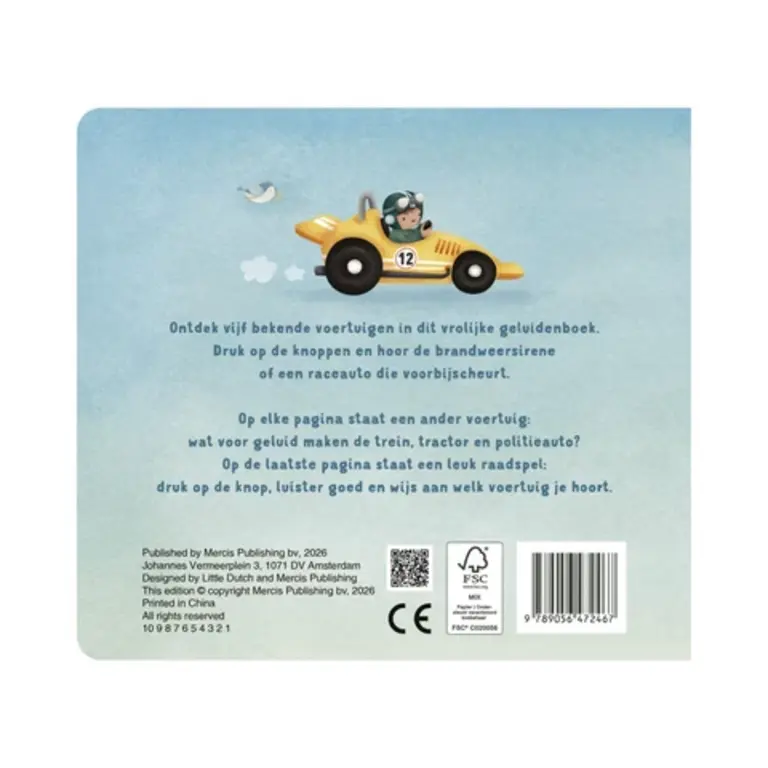 Little Dutch Mijn geluidenboek voertuigen