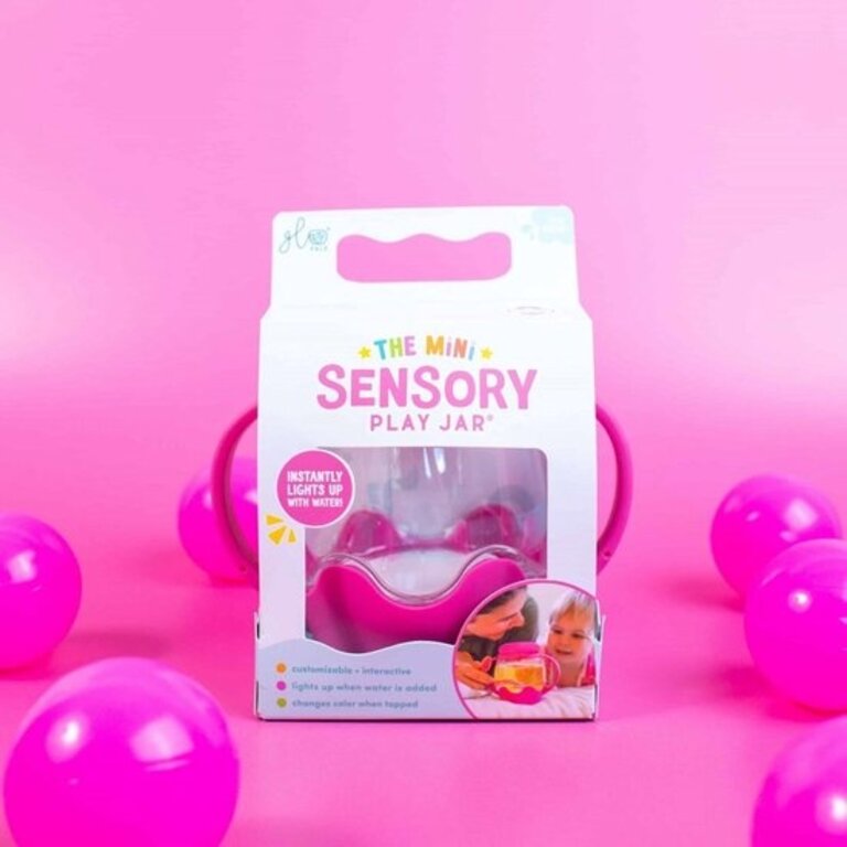Glo Pals Mini Sensory Play Jar pink