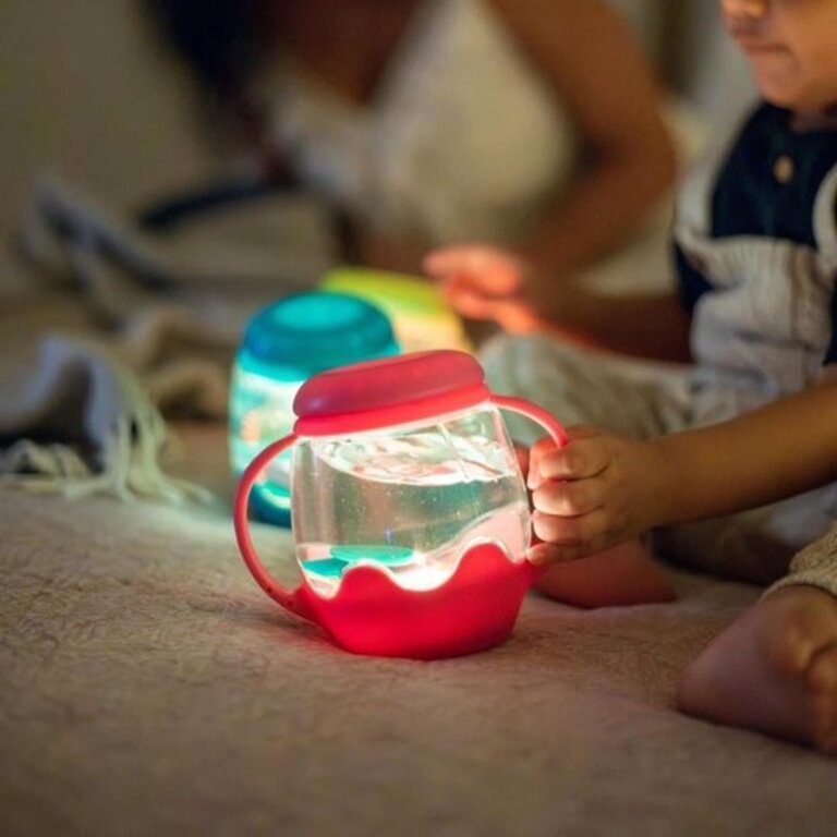 Glo Pals Mini Sensory Play Jar pink