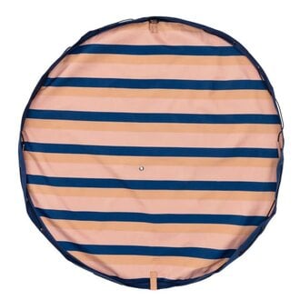 Play & Go Outdoor Opbergzak/Speelkleed - Mokka Stripes