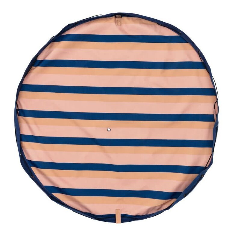 Play & Go Outdoor Opbergzak/Speelkleed - Mokka Stripes