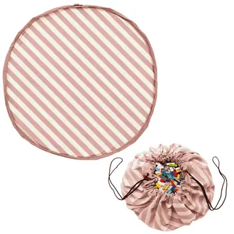 Play & Go Speelkleed & opbergzak - Stripes Pink