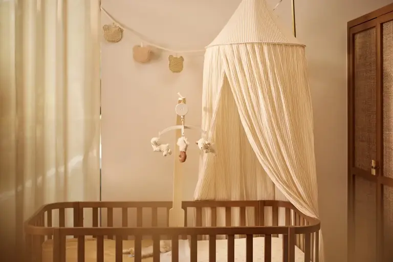 Jollein Klamboe 245cm - Stripe Oatmeal/Hazel