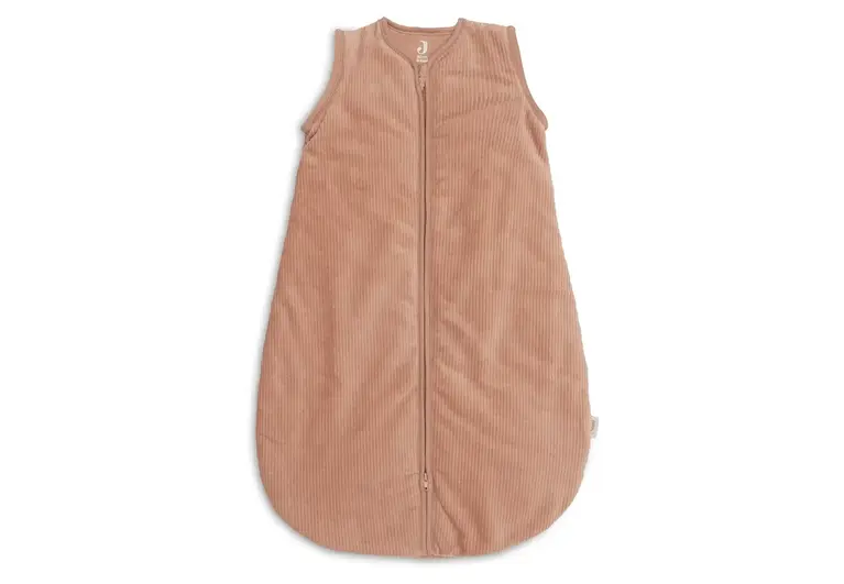 Jollein Slaapzak met afritsbare mouw Rond 90 cm - Rib - Light Terra
