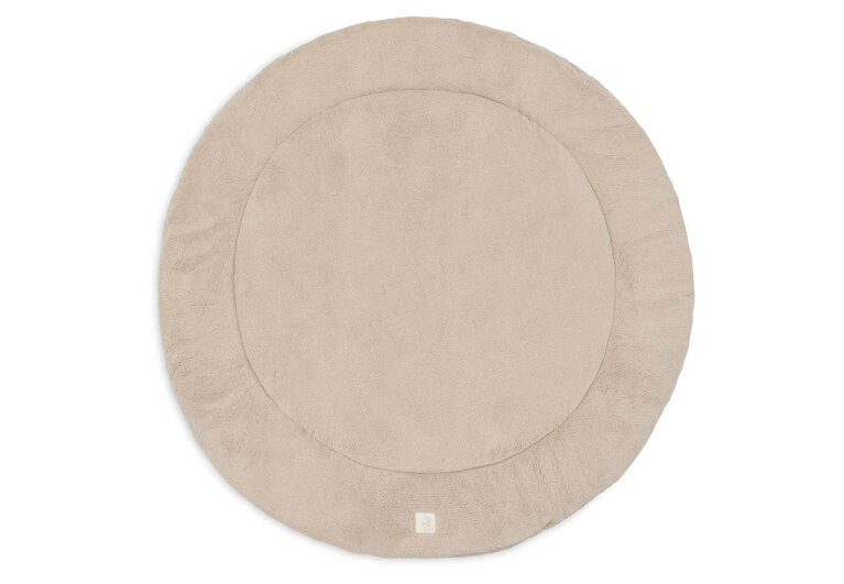 Jollein Boxkleed Rond 95cm- Fluffy - Sand