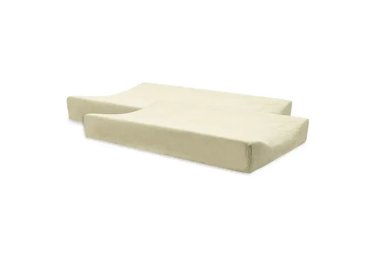 Jollein Aankleedkussenhoes Badstof -  Soft Matcha (2 Stuks)