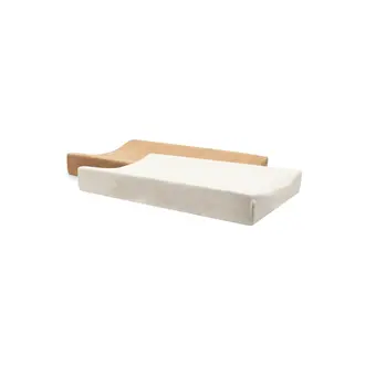 Jollein Aankleedkussenhoes Badstof - Hazel/Oatmeal (2 Stuks)