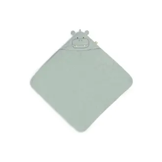 Jollein Badcape Badstof 75x75 cm - Hippo Happy
