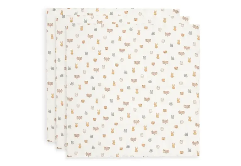Jollein Hydrofiele Doek Small 70x70cm - Jollies - 3 Stuks