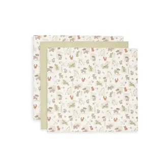Jollein Hydrofiele Doek Small 70x70cm - Barn Buddies - 3 Stuks