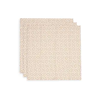 Jollein Hydrofiele Doek Small 70x70cm - Soft Plumes - 3 Stuks