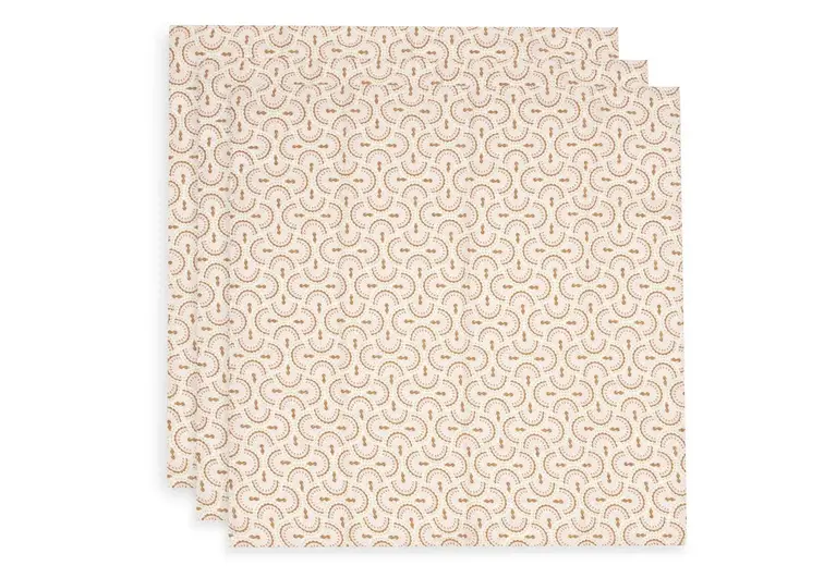 Jollein Hydrofiele Doek Small 70x70cm - Soft Plumes - 3 Stuks