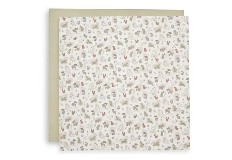 Jollein Hydrofiele Doek Large 115x115cm - Barn Buddies - 2 Stuks
