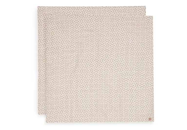 Jollein Hydrofiele Doek Large 115x115cm - Soft Plumes - 2 Stuks