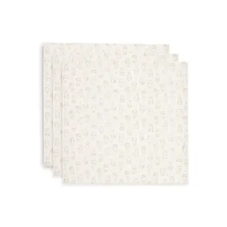 Jollein Hydrofiele Doek Small 70x70cm Nijntje Moments - Light Terra - 3 Stuks