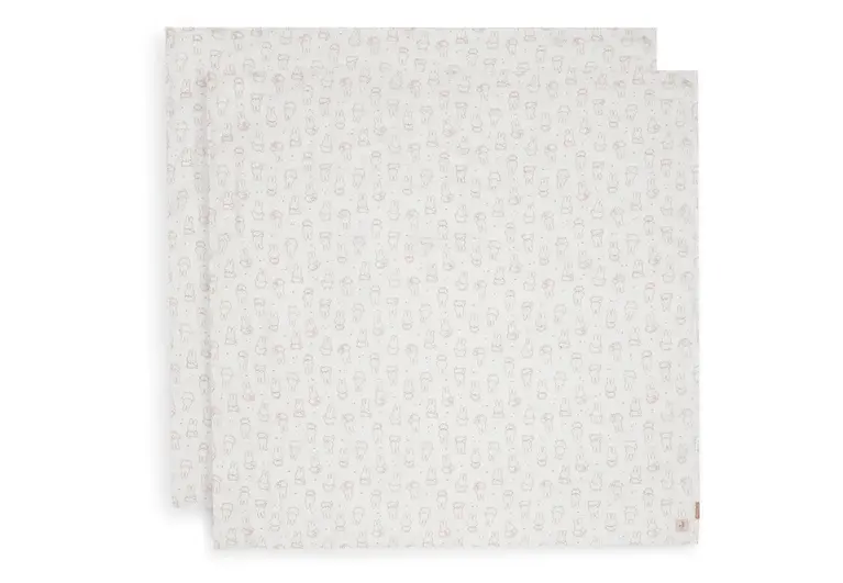 Jollein Hydrofiele Doek Large 115x115cm Nijntje Moments - Light Terra - 2 Stuks