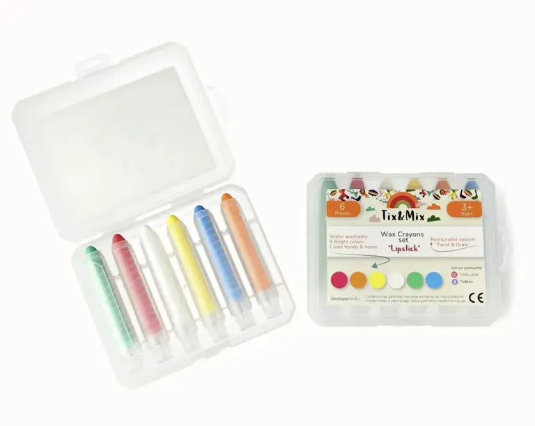 Tix & Mix Crayons Lipstick 6 Crayons