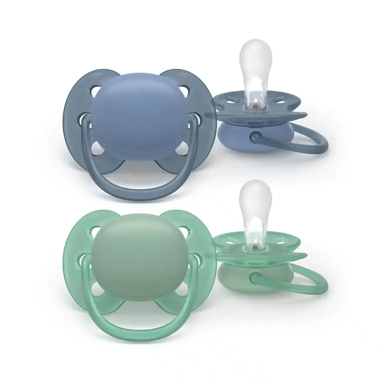 Avent Fopspeen +6m Soft blauw/groen