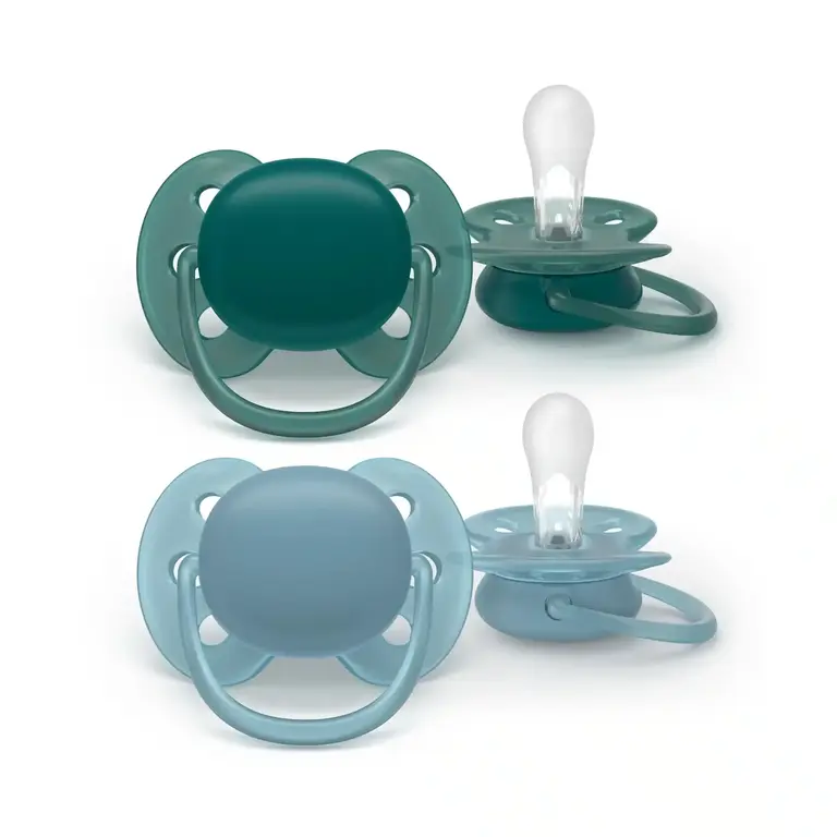 Avent Fopspeen +18m Soft blauw/groen