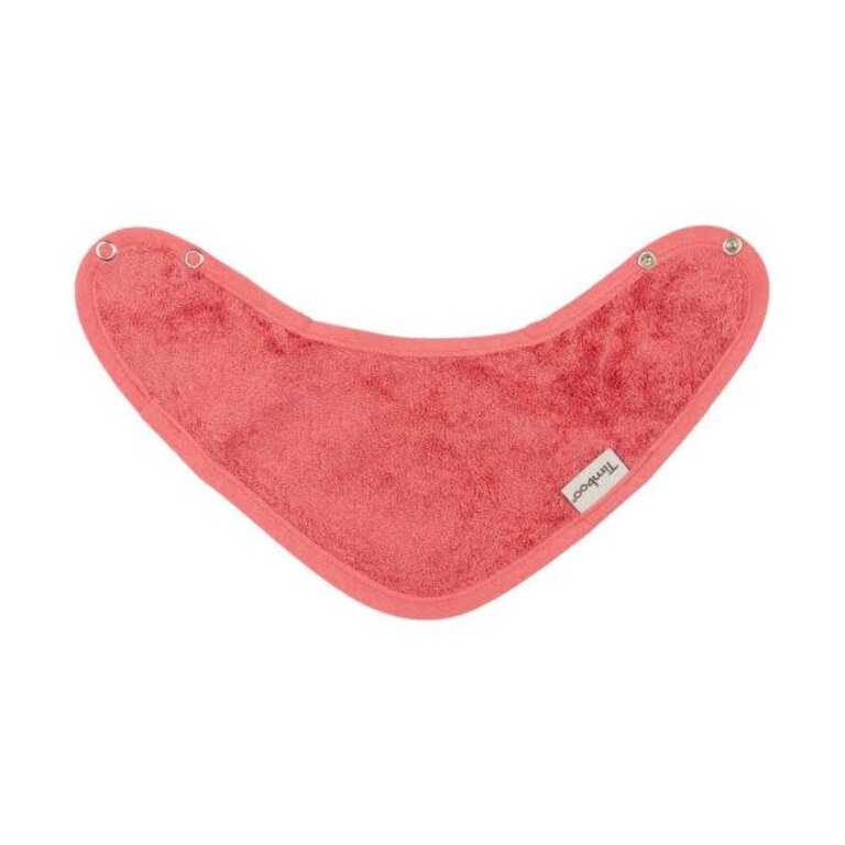 Timboo Bandana Bib Doubled 36X20Cm - Raspberry Rose