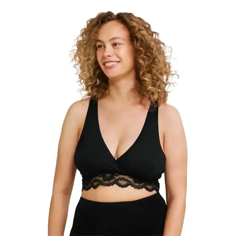 Carriwell Crossover Sleeping & Nursing Bra Black - L