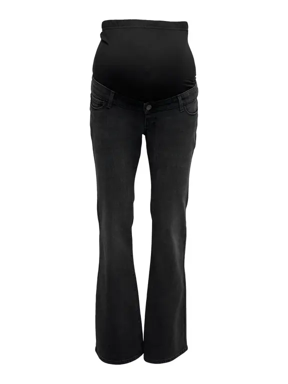 Only OLMLANA HW Retro Flared Black Denim