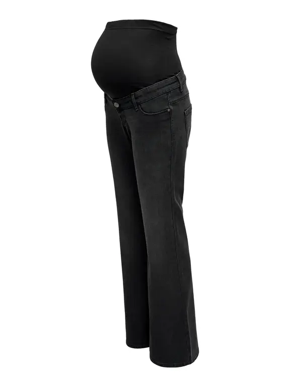 Only OLMLANA HW Retro Flared Black Denim