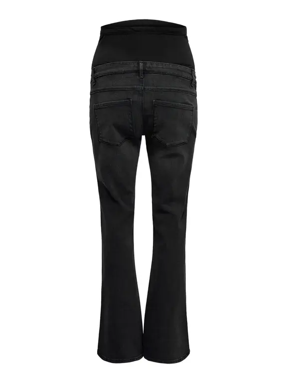 Only OLMLANA HW Retro Flared Black Denim
