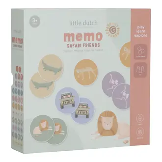 Little Dutch Memo spel - Safari Friends FSC