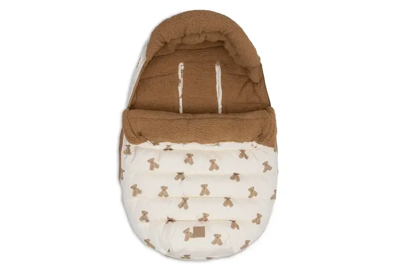 Jollein Voetenzak groep 0+ 3/5 punts - Puffed - Mini Teddy Bear