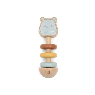 Jollein Houten Rammelaar - Jollies Hippo Happy