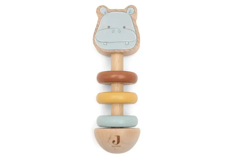 Jollein Houten Rammelaar - Jollies Hippo Happy