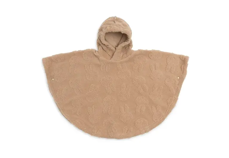 Jollein Cosy Poncho - Nijntje Jacquard Teddy Biscuit