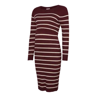 Mama;Licious MLNEWSIV JUNE S Uk Knit Dress Wine/Birch