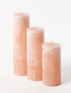 Dekocandle Kaars zalm kleur