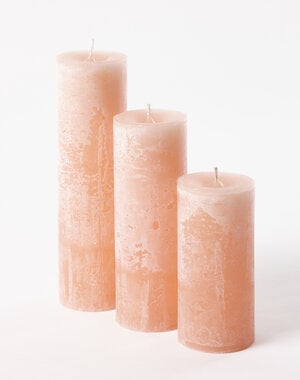 Dekocandle Kaars zalm kleur