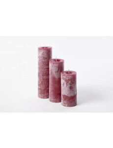 Dekocandle Kaars 7x7x15cm (cherry)