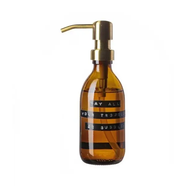 Wellmark Hand Soap amber/brass bamboo 250ml MAY ALL  YOUR