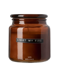 Wellmark X Big scented candle amber cedarwood LIGHT MY  FIRE