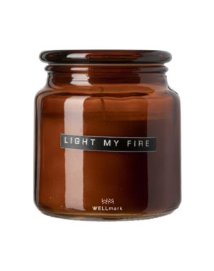 Wellmark X Big scented candle amber cedarwood LIGHT MY  FIRE