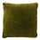 Dutchdecor MANOE - Sierkussen 45x45 cm - effen kleur - met rand van jute - Cardamom Seed - donkergroen