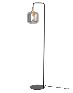 Light & Living Vloerlamp 32x28x155 cm LEKAR antiek  brons+smoke glas