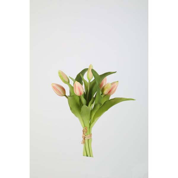 Colours & Green Tulip Bundle x7 32cm roze wit