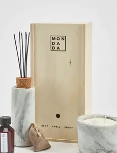Mondada Urban Candle & Diffuser Set Grey (Down  to earth)