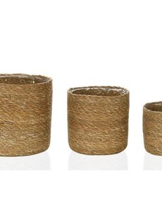 Andrea House Bruine pot van natuurlijke vezels