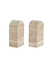 Andrea House Tavertine bookends 2st. - 7x5x14cm