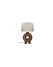 Pomax LAMPEDUSA - tafellamp - mango hout - DIA 28 x H 51 cm - bruin
